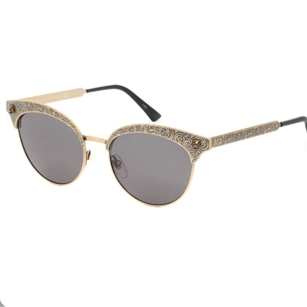 Gucci bronze gold cat eye sunglasses